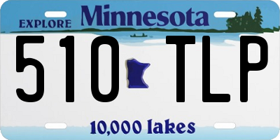 MN license plate 510TLP