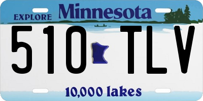 MN license plate 510TLV