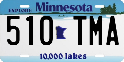 MN license plate 510TMA