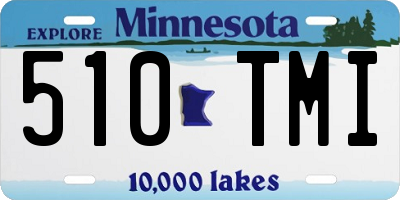 MN license plate 510TMI