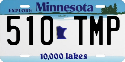 MN license plate 510TMP