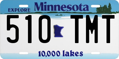 MN license plate 510TMT