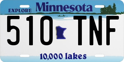 MN license plate 510TNF