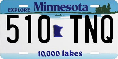 MN license plate 510TNQ