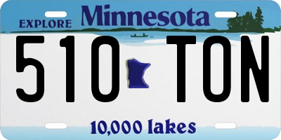 MN license plate 510TON