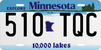MN license plate 510TQC