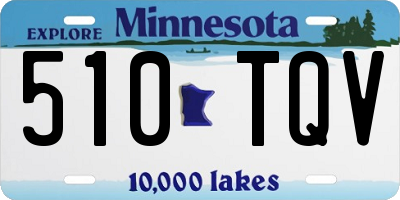 MN license plate 510TQV