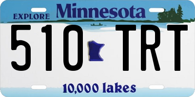 MN license plate 510TRT