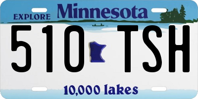 MN license plate 510TSH