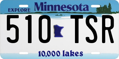 MN license plate 510TSR
