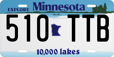 MN license plate 510TTB