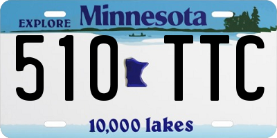 MN license plate 510TTC