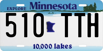 MN license plate 510TTH