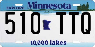 MN license plate 510TTQ