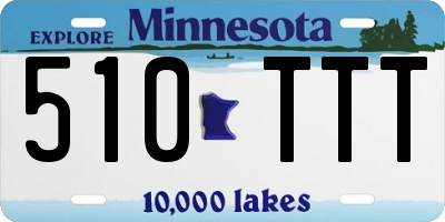 MN license plate 510TTT