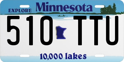MN license plate 510TTU
