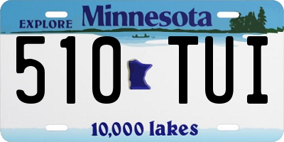 MN license plate 510TUI