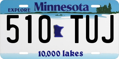 MN license plate 510TUJ