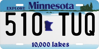MN license plate 510TUQ