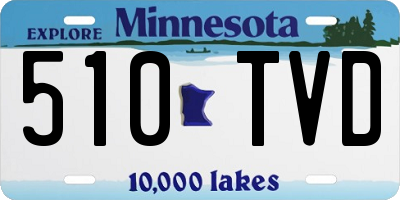 MN license plate 510TVD