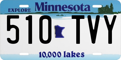 MN license plate 510TVY