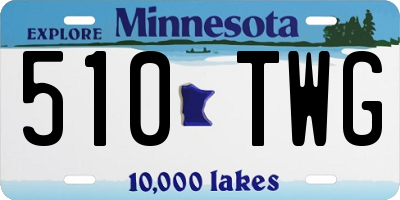 MN license plate 510TWG