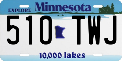MN license plate 510TWJ