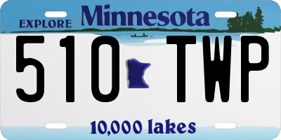 MN license plate 510TWP
