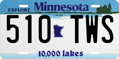 MN license plate 510TWS
