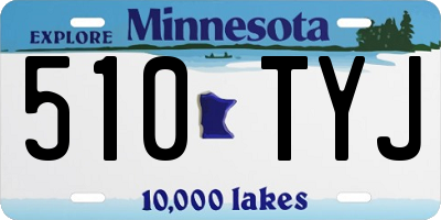 MN license plate 510TYJ