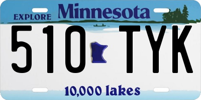 MN license plate 510TYK