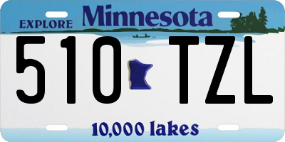 MN license plate 510TZL