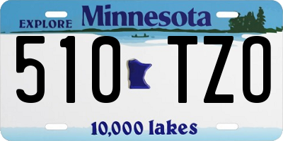 MN license plate 510TZO