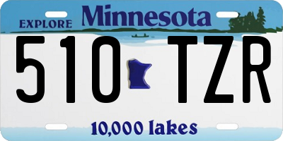 MN license plate 510TZR