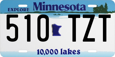 MN license plate 510TZT