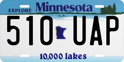 MN license plate 510UAP