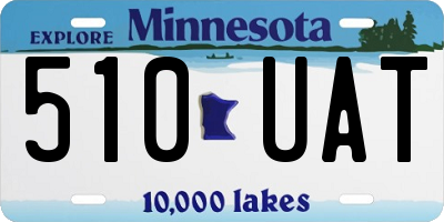 MN license plate 510UAT