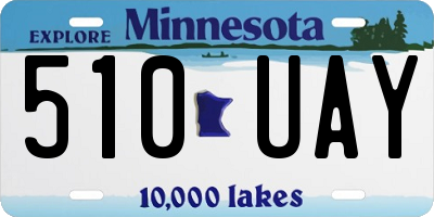 MN license plate 510UAY