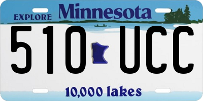 MN license plate 510UCC