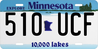 MN license plate 510UCF