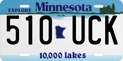 MN license plate 510UCK