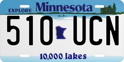 MN license plate 510UCN