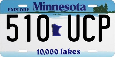 MN license plate 510UCP