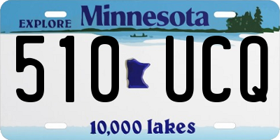 MN license plate 510UCQ