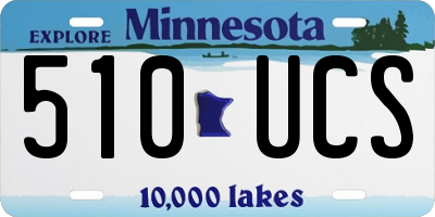MN license plate 510UCS