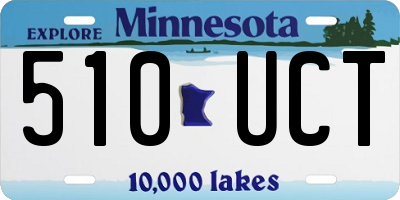 MN license plate 510UCT