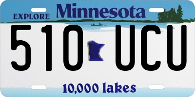 MN license plate 510UCU