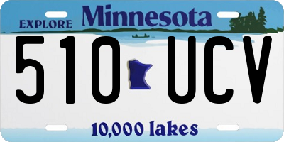 MN license plate 510UCV