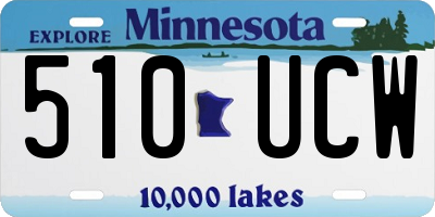 MN license plate 510UCW