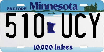 MN license plate 510UCY